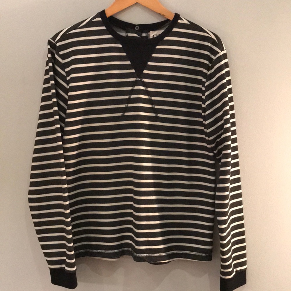 One Teaspoon Black Stripe Fox Trot Crew